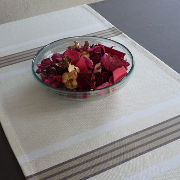 Chemin de table en coton naturel PUIVERT