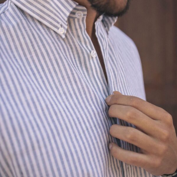 Chemise Paulin Bleu Marine Rayures