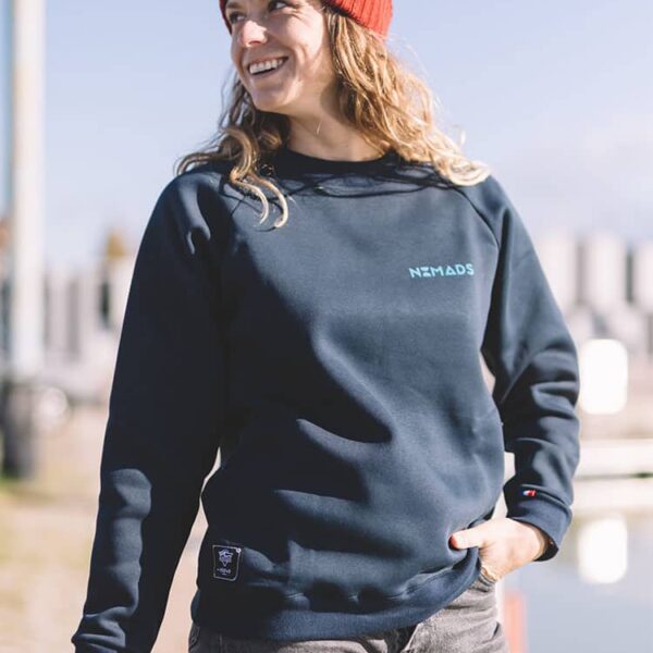 Sweat col rond Femme Bleu Marine