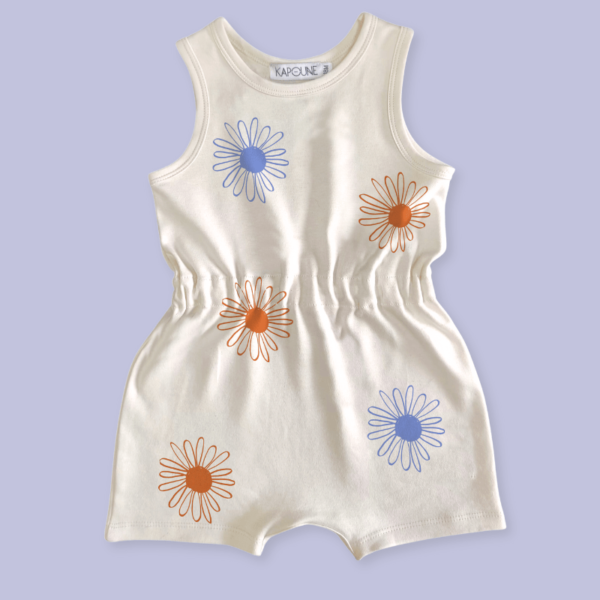 combishort bébé et enfant FLOWERS