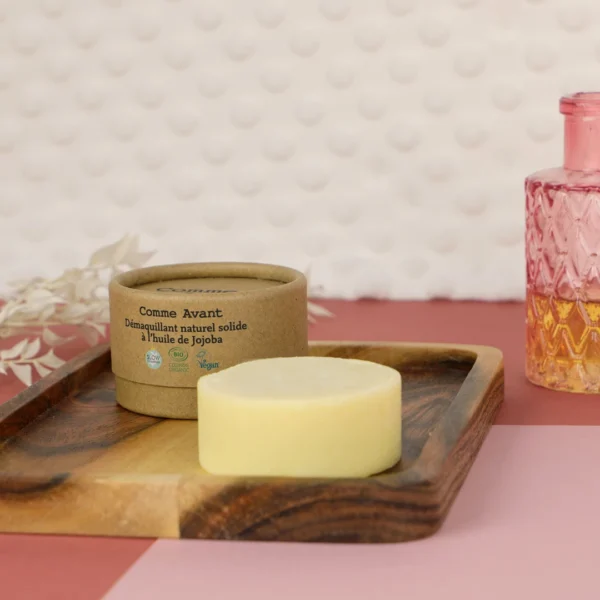 Démaquillant bio naturel et solide à l'huile de jojoba