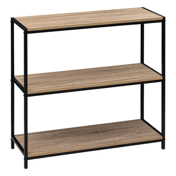 Console en bois pieds métal L80cm