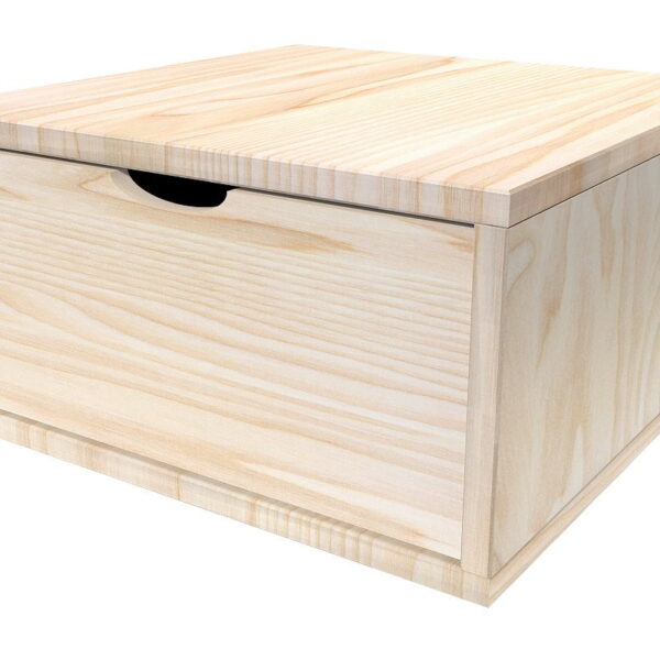 Cube de rangement bois 50×50 cm + tiroir