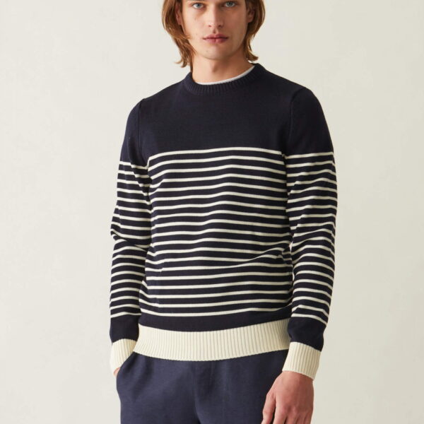 Pull Marinière bleu