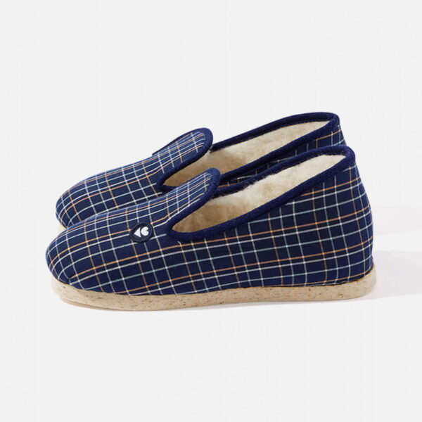 Pantoufles Tomette bleu