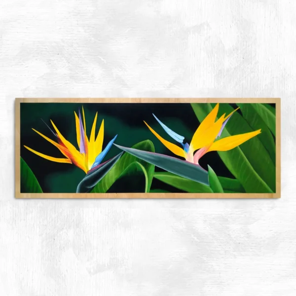 Tableau fleurs tropicales Strelitzia