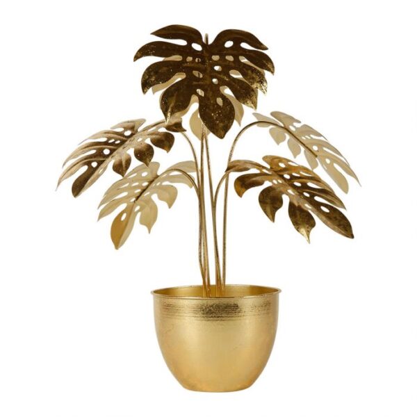 Plante artificielle en métal dorée H45