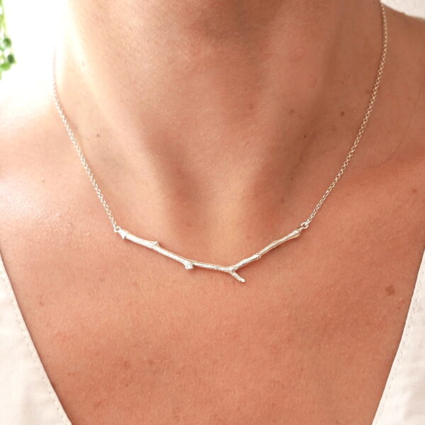 Collier branche en argent 925 collection Eda