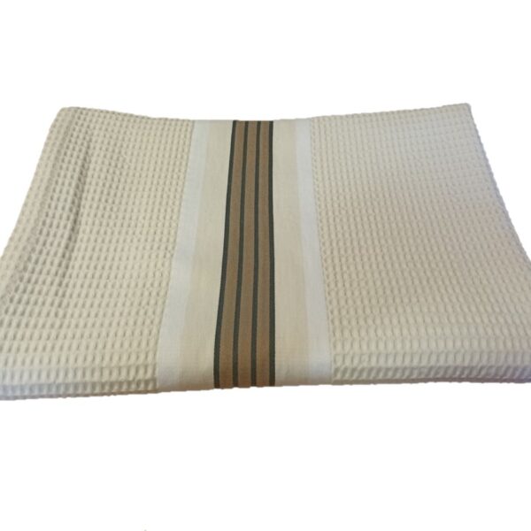 Drap de bain en coton naturel NID D’ABEILLE
