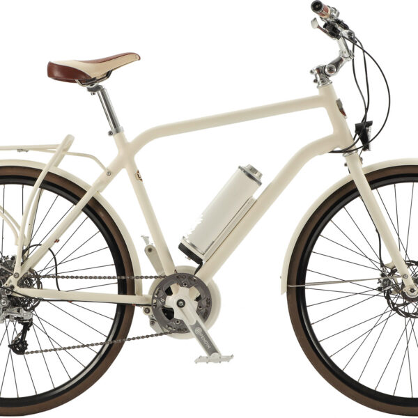 Vélo urbain Electrique Design beige