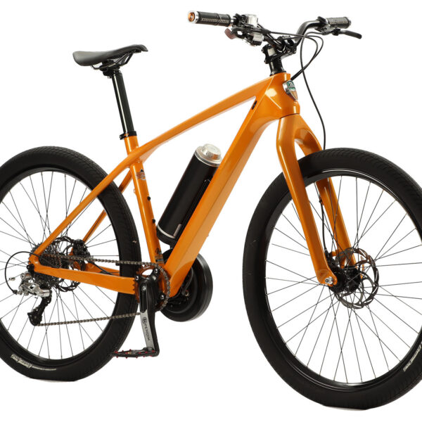 Vélo électrique Fitness Urbain orange