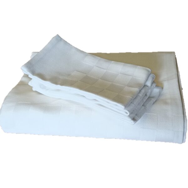 Nappe de table blanche ROQUEFIXADE