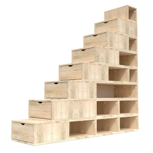 Escalier Cube de rangement hauteur 200 cm