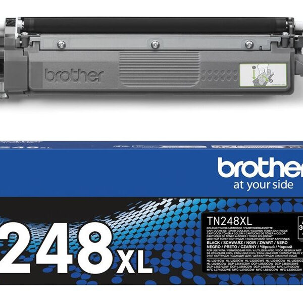 Brother TN248XLBK – à rendement élevé – noir – original – cartouche de toner