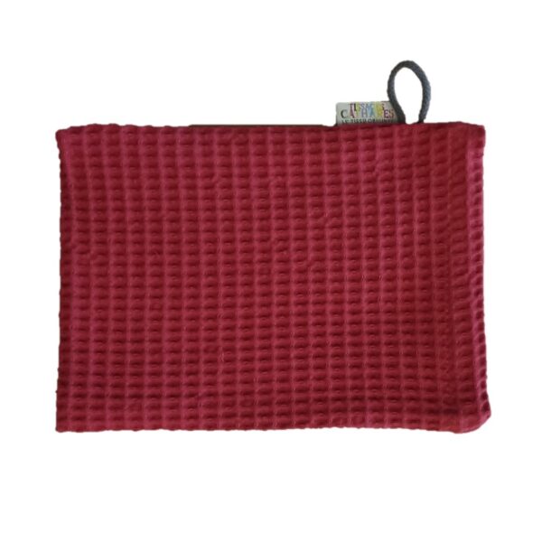 Gant de toilette en coton tuile uni NID D’ABEILLE