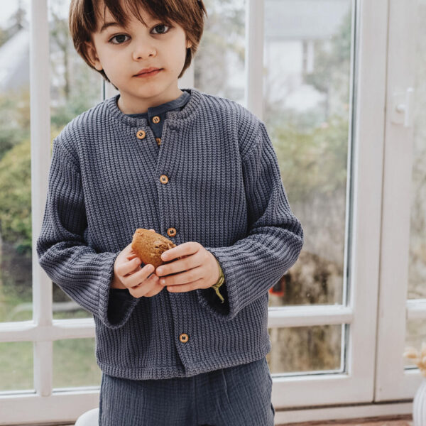 Gilet bébé et enfant Bleu jean