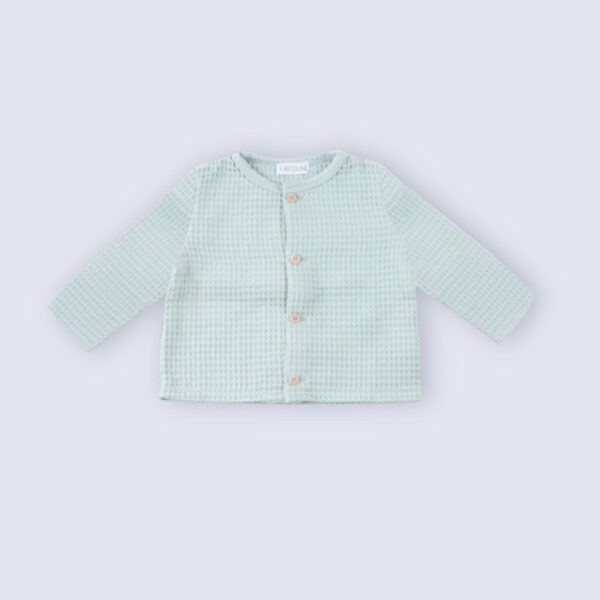 Gilet bébé et enfant menthe