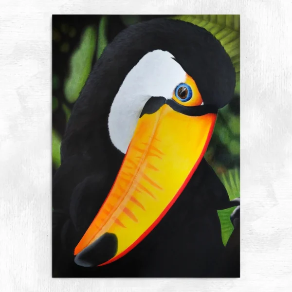 Tableau oiseau tropical Toucan Majestueux