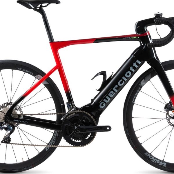 Vélo électrique Route GUERCIOTTI carbone NAVIR ION 500Wh 220 kms Rouge