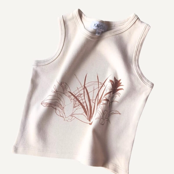 Debardeur enfant flore seconde main – 2 ans