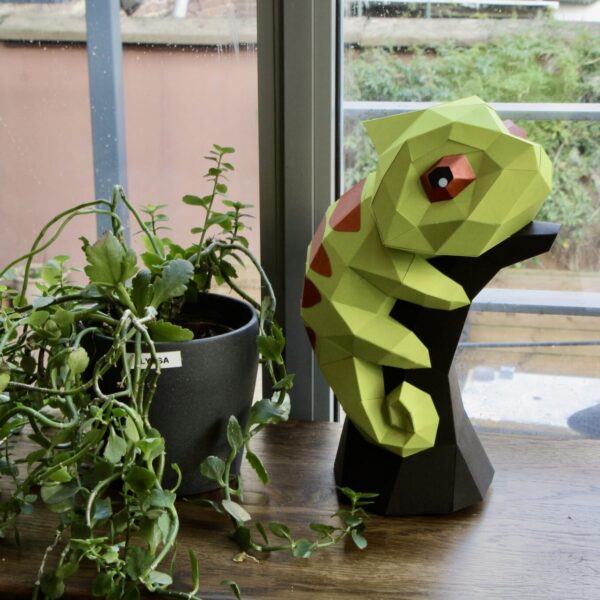 Cameleon en papier 3D