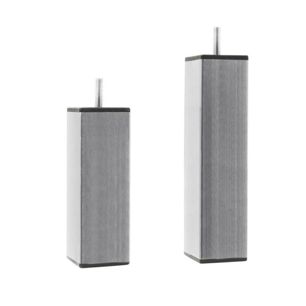 Pieds de sommier 4 Carrés Inox