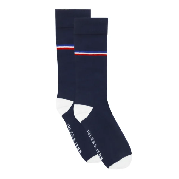 Chaussettes homme coton bleu