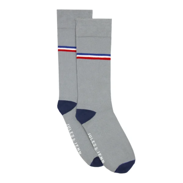Chaussettes homme coton gris