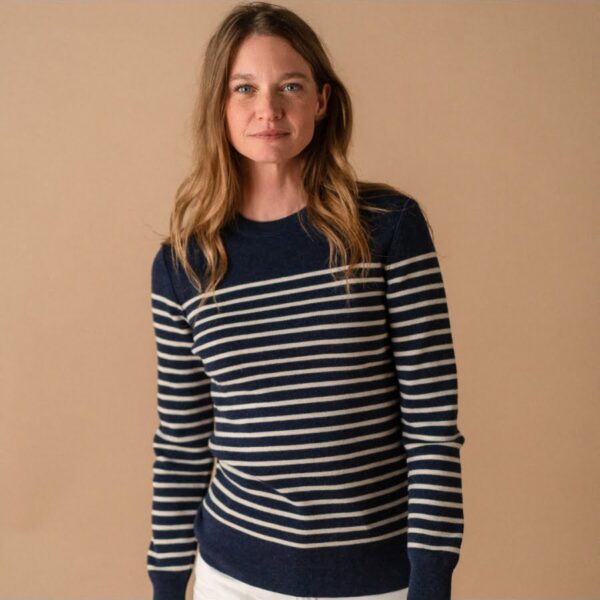 Le pull 100% laine française – Marinière