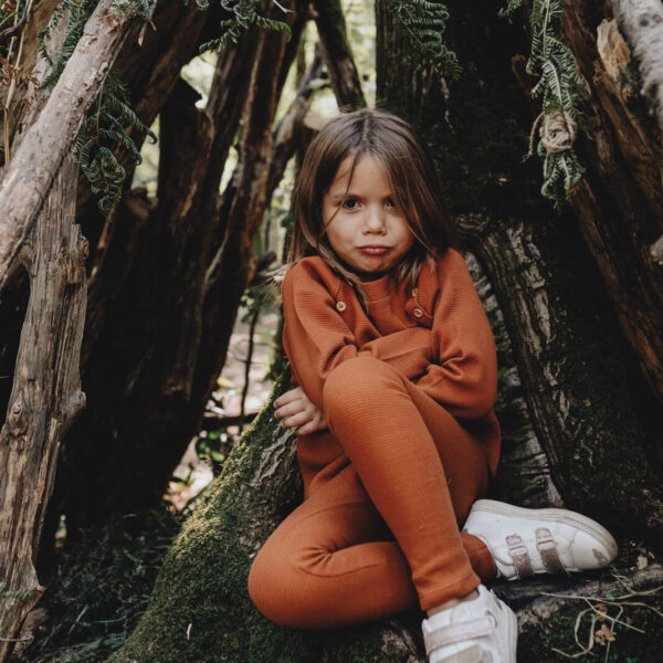legging bébé et enfant Cognac