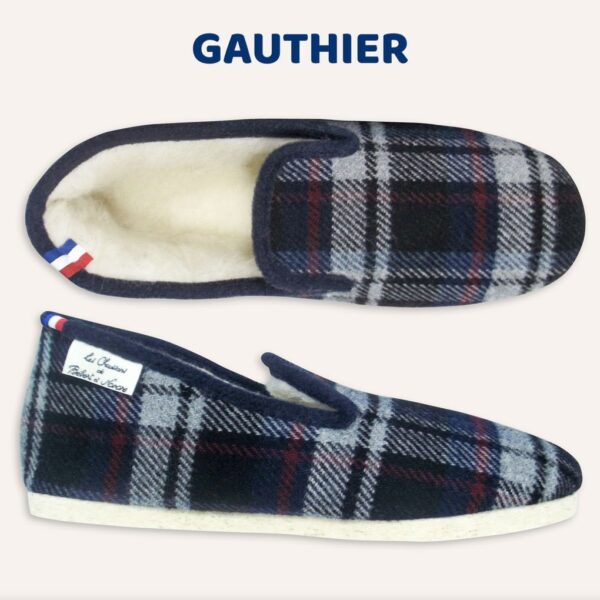 Charentaises motif écossais Gauthier