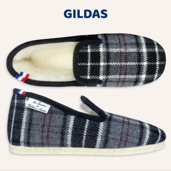 Charentaises motif écossais Gildas