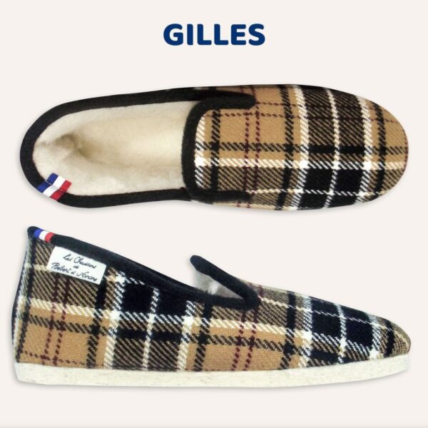 Charentaises motif écossais Gilles