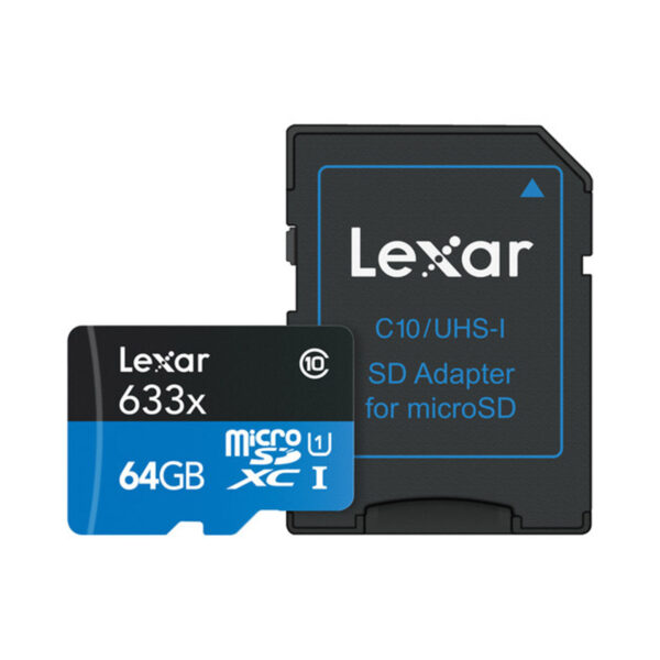 LEXAR MICRO SDHC 64GB 633X UHSI U1 CLASS 10