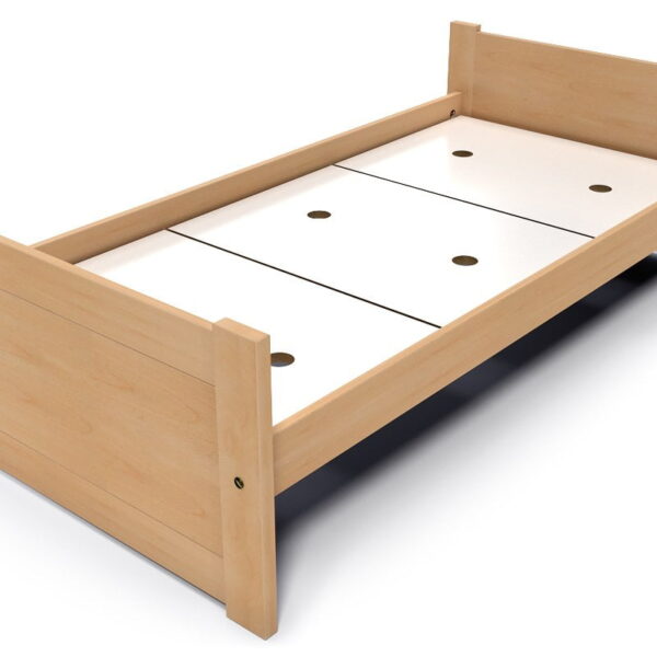 Lit 90×190 1 place bois hêtre Solo