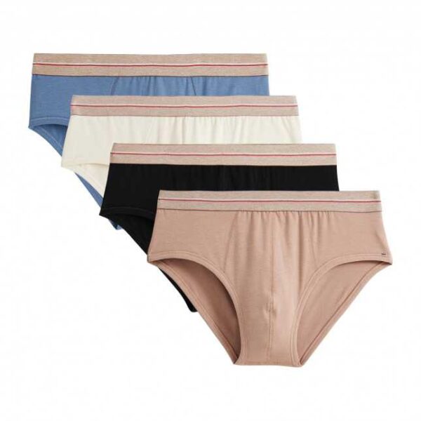 Lot De 4 Slips À Taille Basse