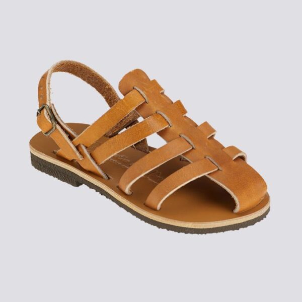 Sandales fermees alban cuir tannage vegetal naturel enfant