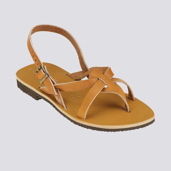 Sandales brides croisees bahia cuir tannage vegetal naturel femme