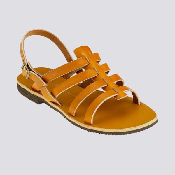 Tropezienne pampelone cuir tannage vegetal naturel femme
