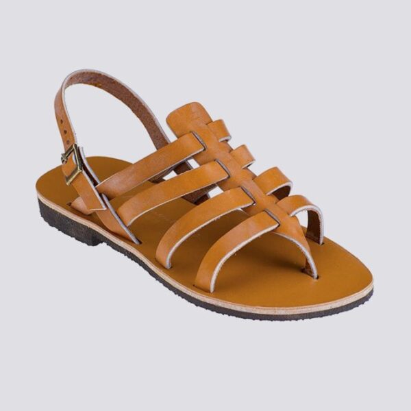 Tropezienne pompei cuir tannage vegetal naturel femme