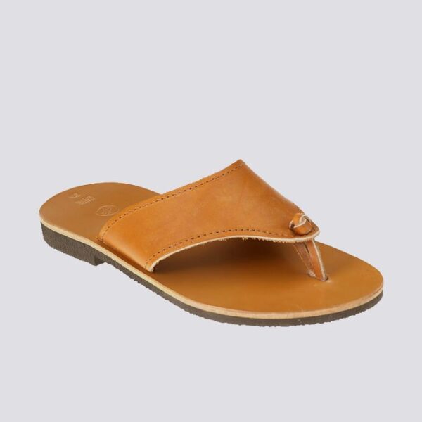 Tongs sahara cuir tannage vegetal naturel homme