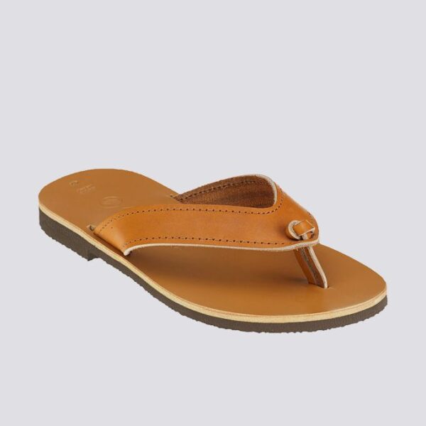 Tongs tenere cuir tannage vegetal naturel homme