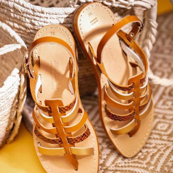 Tropezienne la brillante cuir tannage vegetal brillante femme