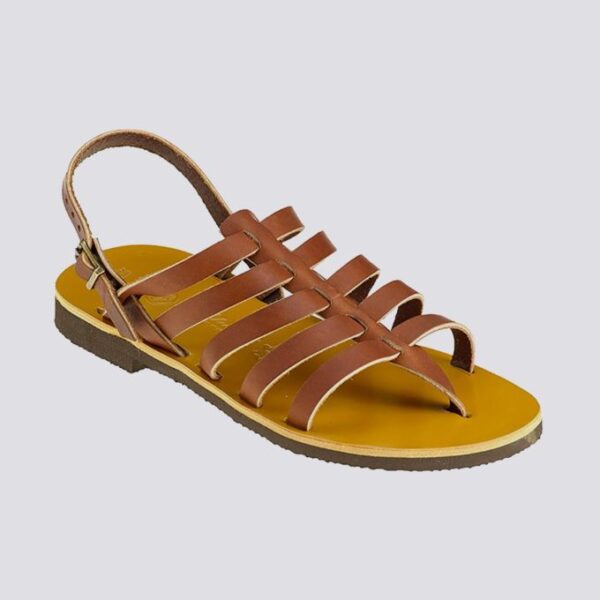 Tropezienne cuir tannage vegetal marron homme