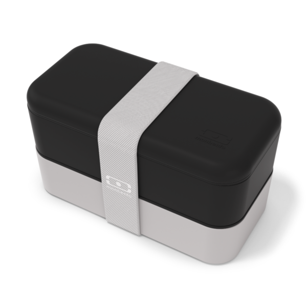 La boite bento made in France – monbento MB Original noir Onyx / gris Coton