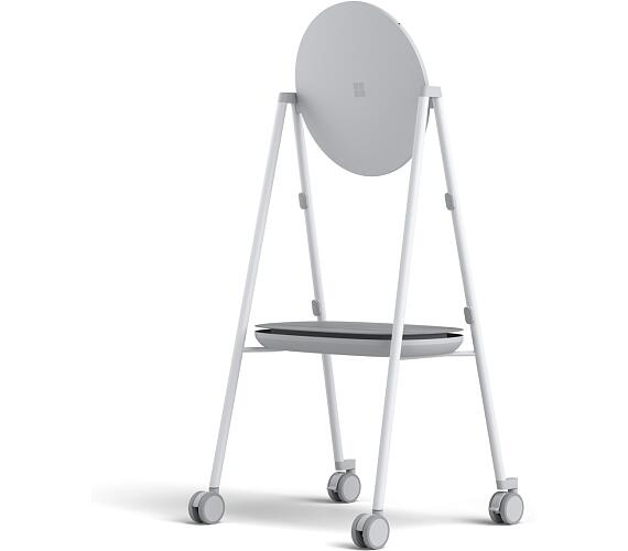 Steelcase – chariot – pour écran plat interactif – gris, blanc, étain