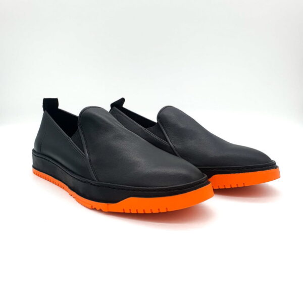 Chaussures Slip-On Cuir Noir
