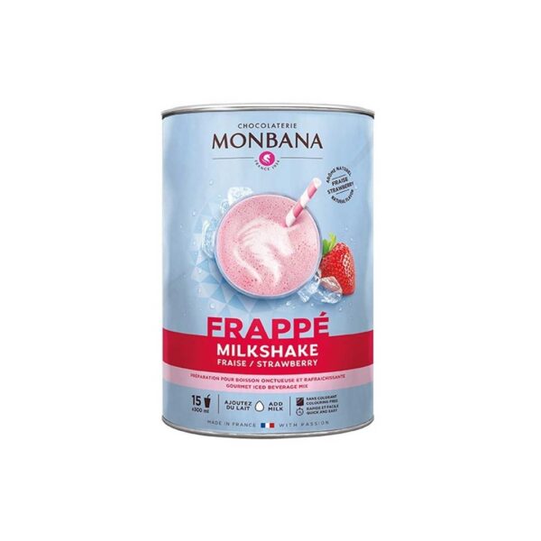 Monbana – Frappé Fraise en poudre 1kg