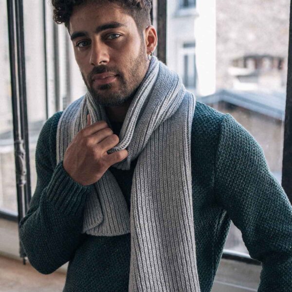 Écharpe Chanterelle gris clair