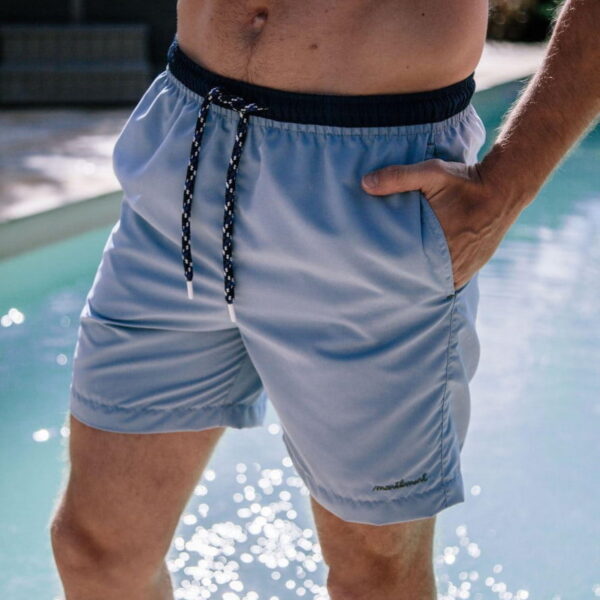 Maillot de bain plongeon bleu clair
